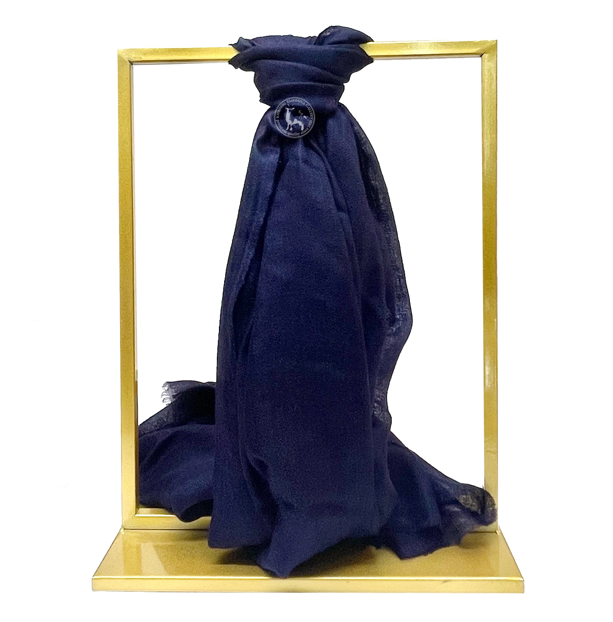 深藍色喀什米爾Shahmina披肩圍巾