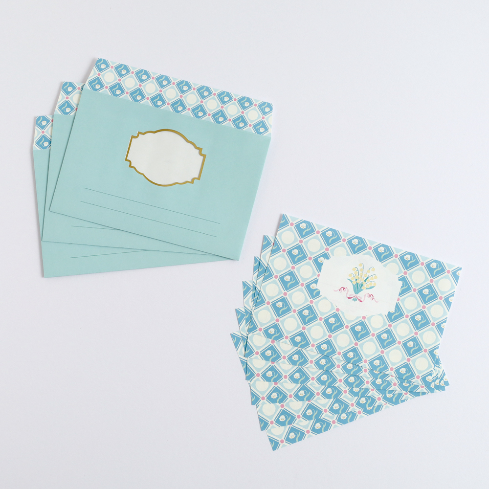 鈴蘭 花束系列 信紙信封組 ｜日本STUDY HOLIC