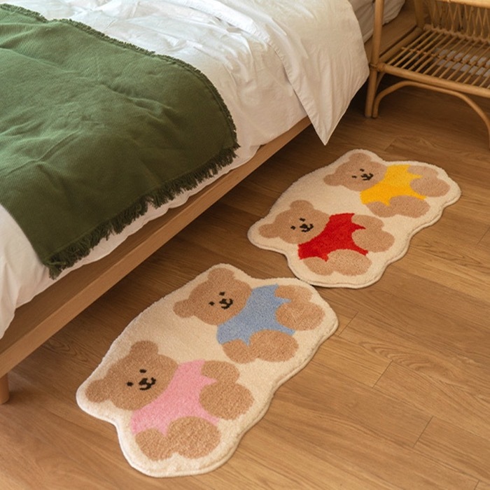 《42864》🧸不規則熊熊地毯(2隻款/3隻款)