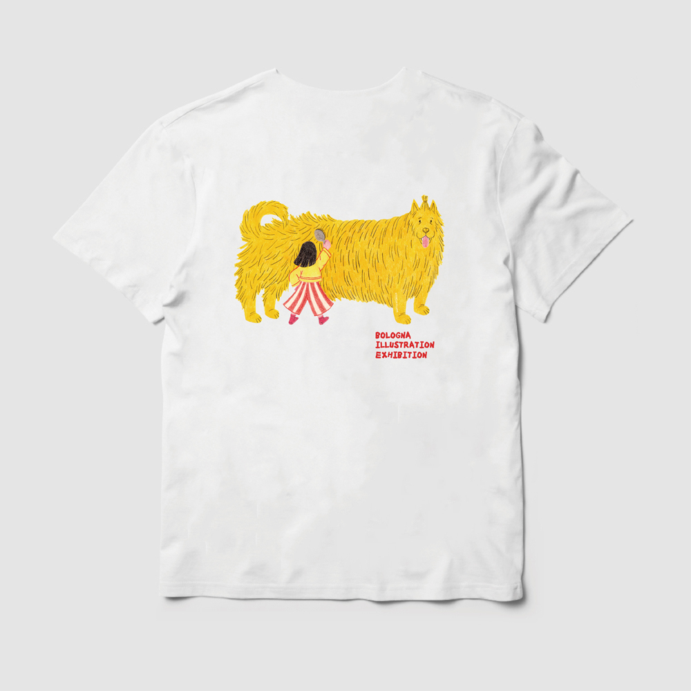 波隆那T恤｜《貝諾(黃狗)》白