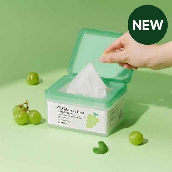 [ SKINFOOD ] Shine Muscat Cica Daily Mask