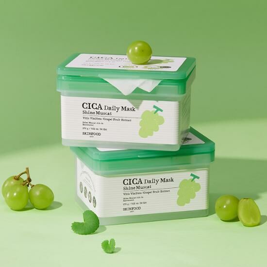[ SKINFOOD ] Shine Muscat Cica Daily Mask