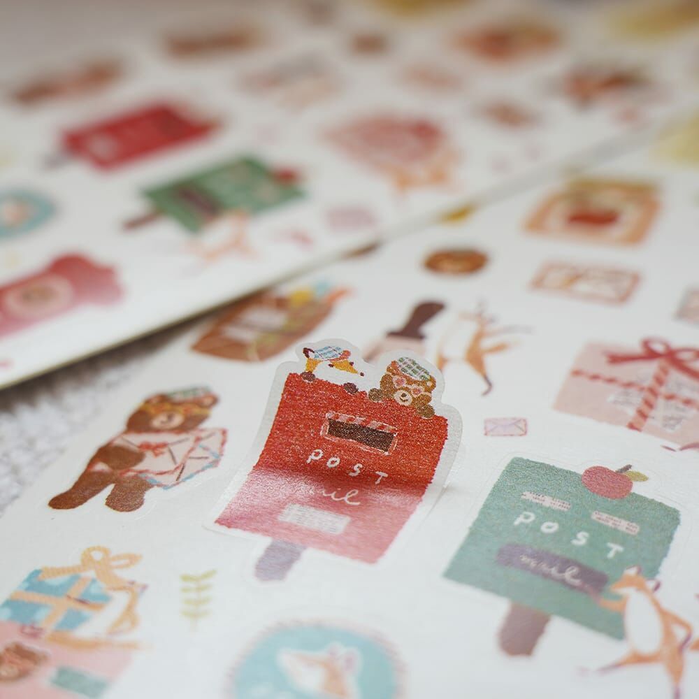 小鎮散步 和紙割型貼紙｜你好工作室 Reiko