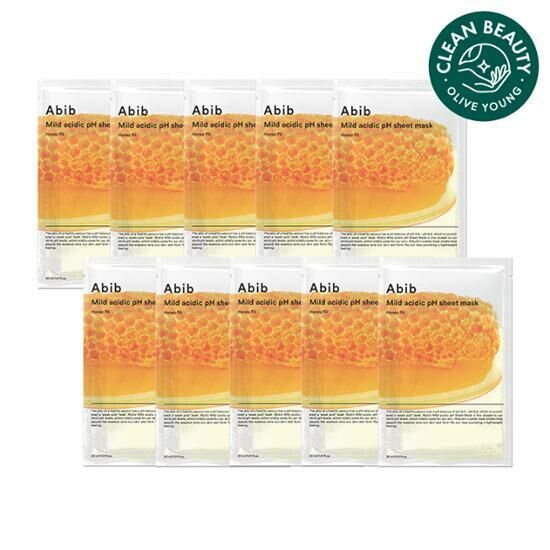 ABIB Mild Acidic pH Sheet Mask - Honey Fit [10PCS]