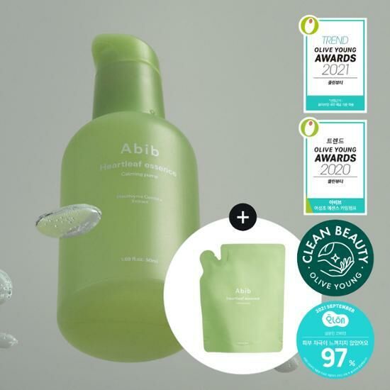 ABIB Heartleaf Essence Calming Pump 50ml [Olive Young 50ml Refill Planning Set]