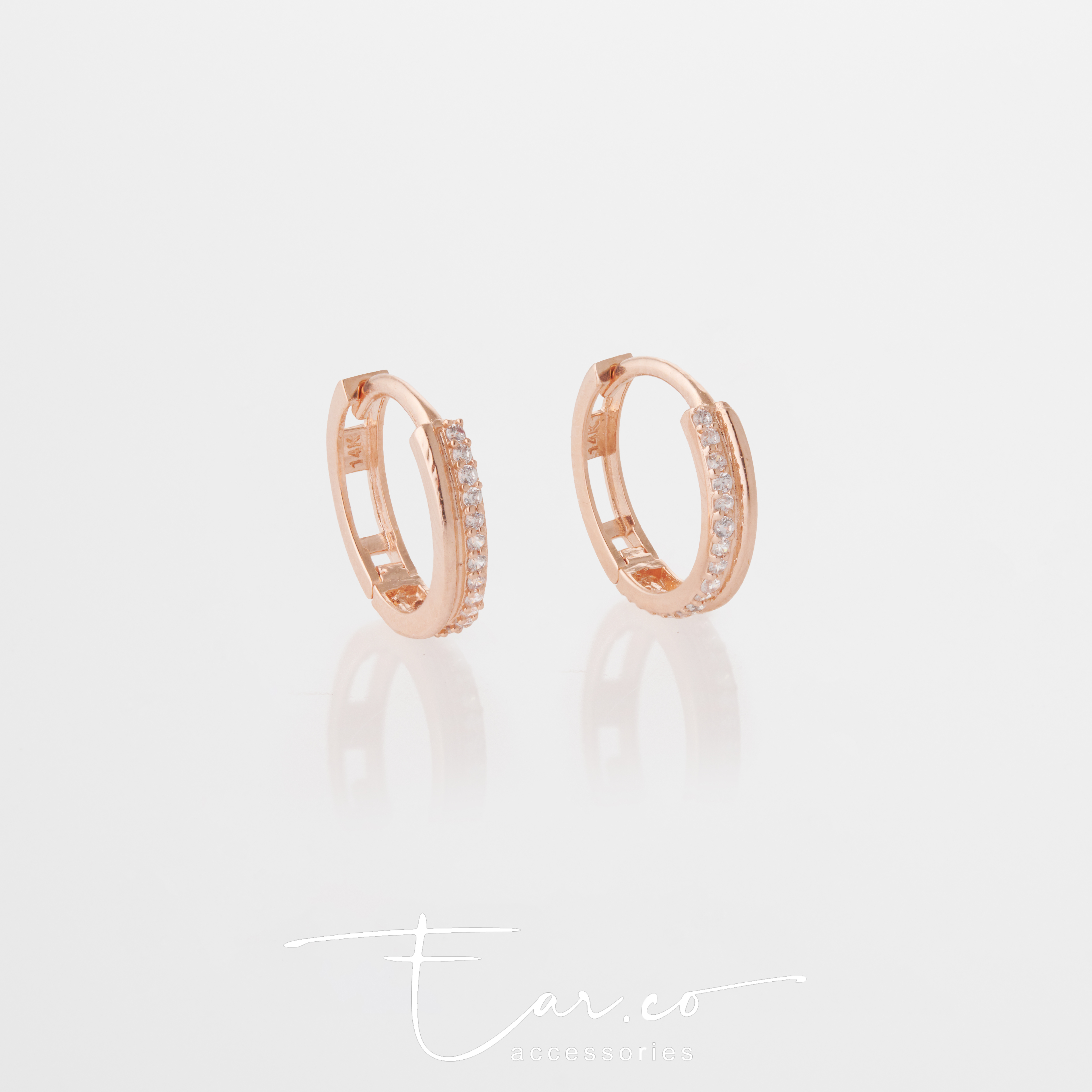 H05 Hoop (單隻) - 14K SOLID GOLD