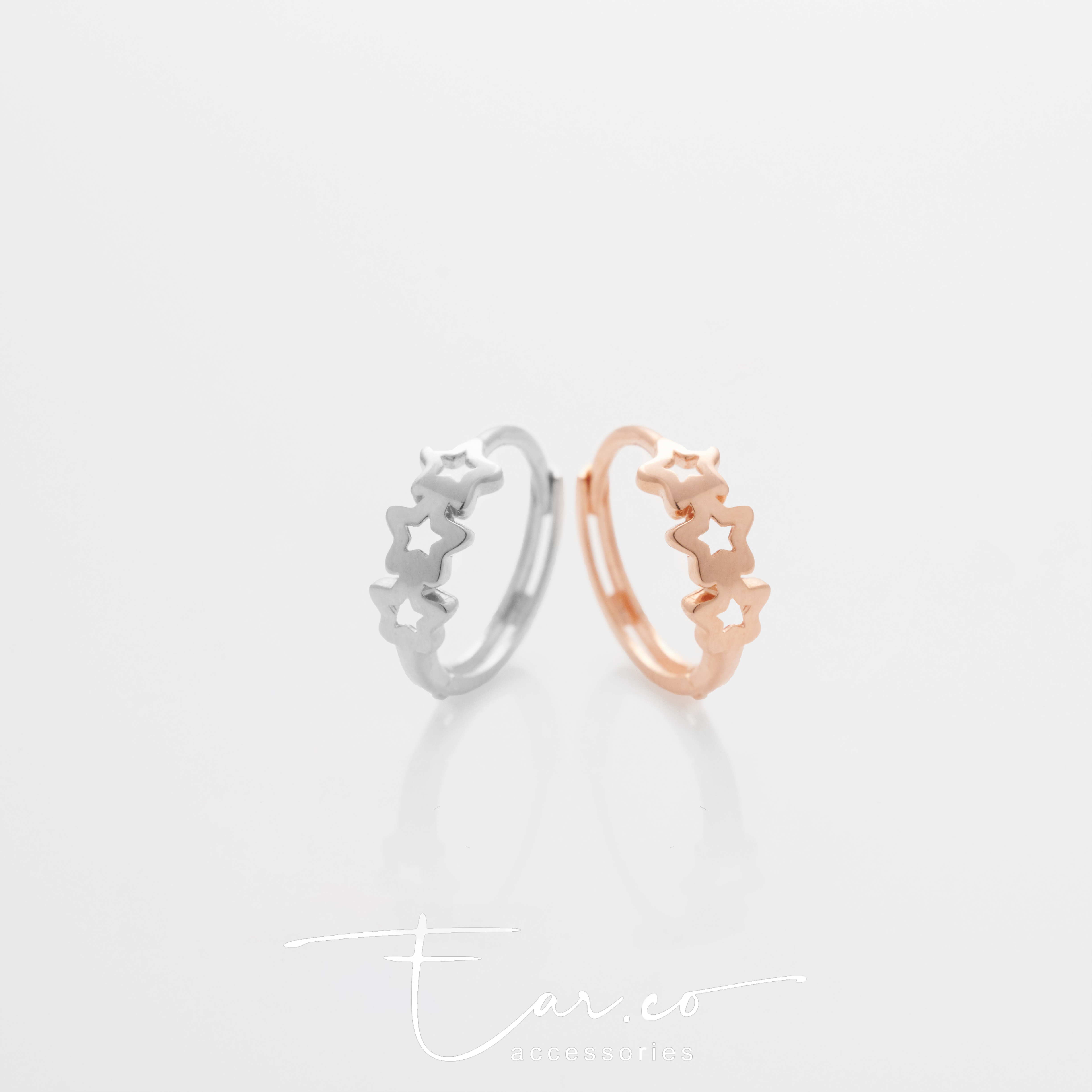 H09 Hoop (單隻) - 14K SOLID GOLD