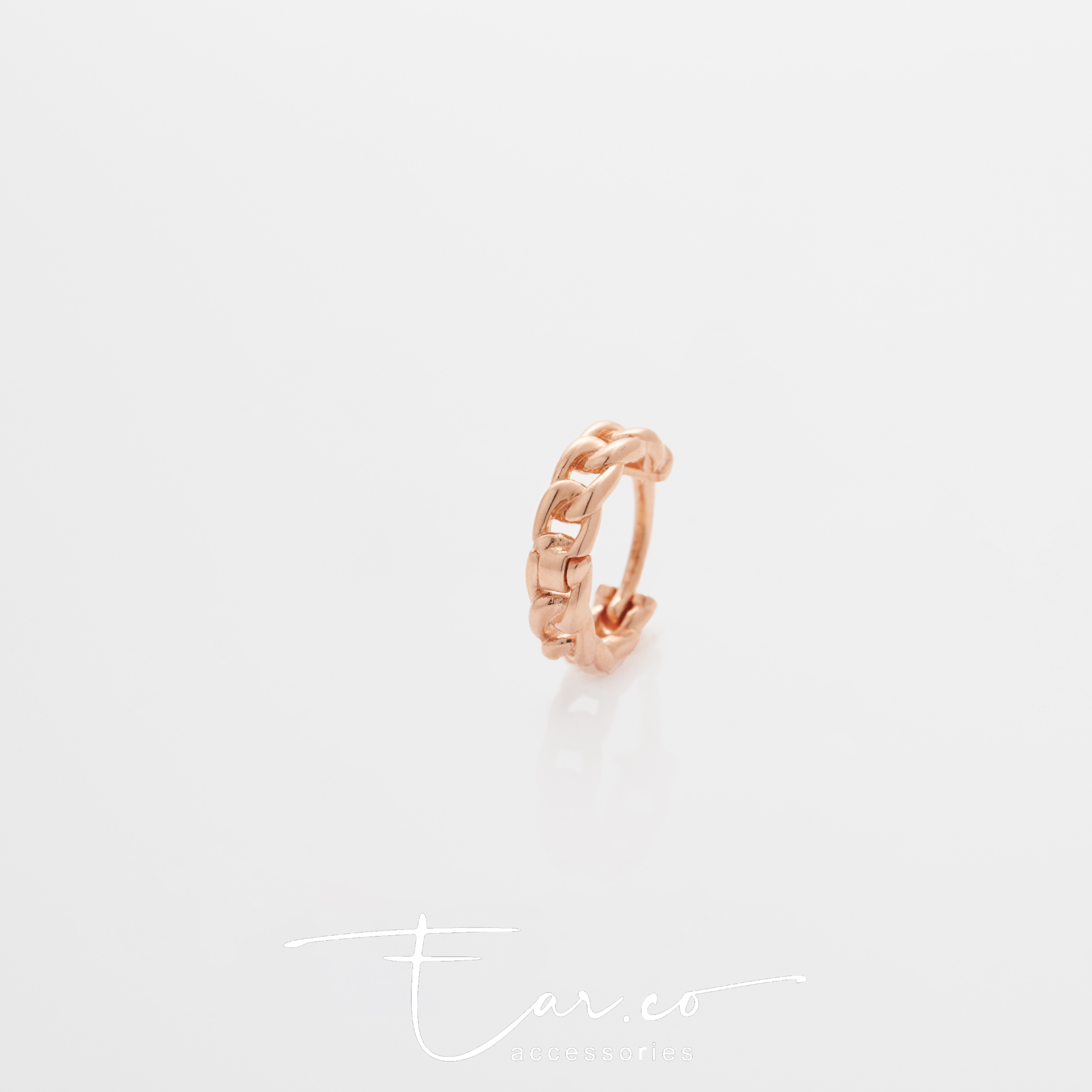 H10 Hoop (單隻) - 14K SOLID GOLD