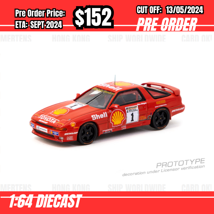 PO-$152 * Tarmac * 1:64 Toyota Supra Turbo (MA70) BTCC 1988 Chris Hodgetts [OD01/05]