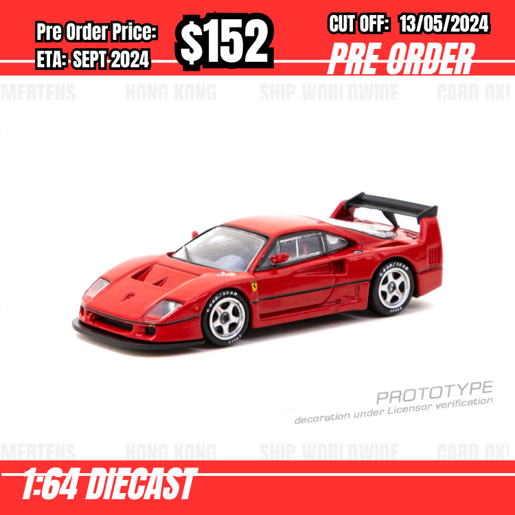 PO-$152 * Tarmac * 1:64 Ferrari F40 LM Red [OD01/05]