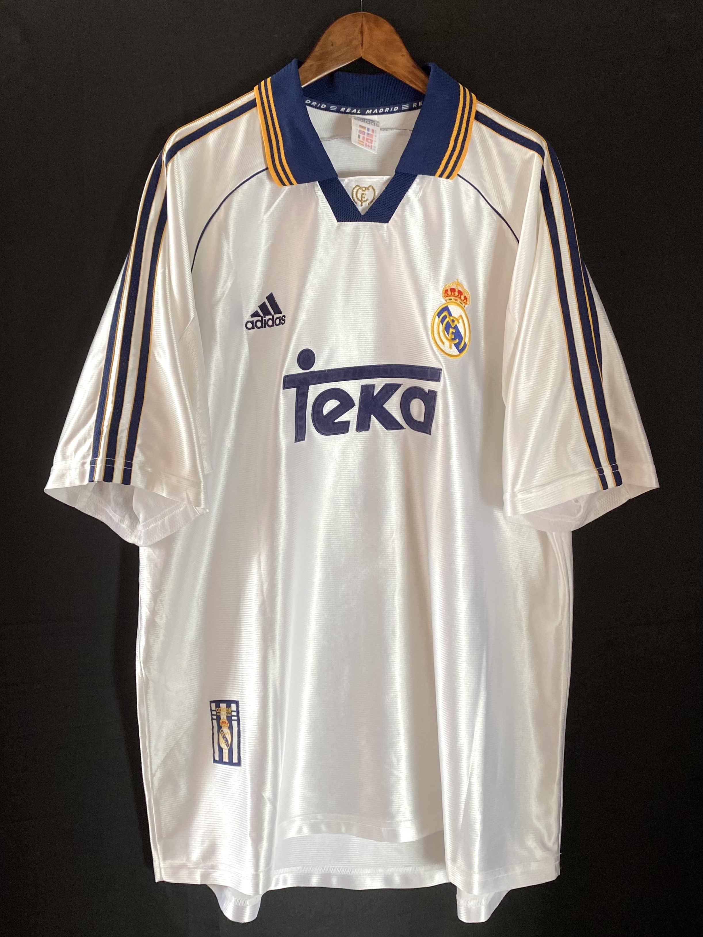 Real Madrid 1999-2000 Adidas Home Shirt #3 R CARLOS