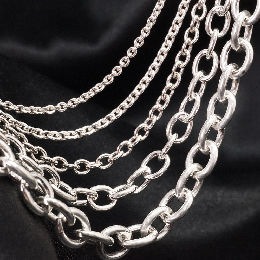 經典圓圈系列 925純銀 百搭 銀鍊 男生項鍊 中性款 鍊子