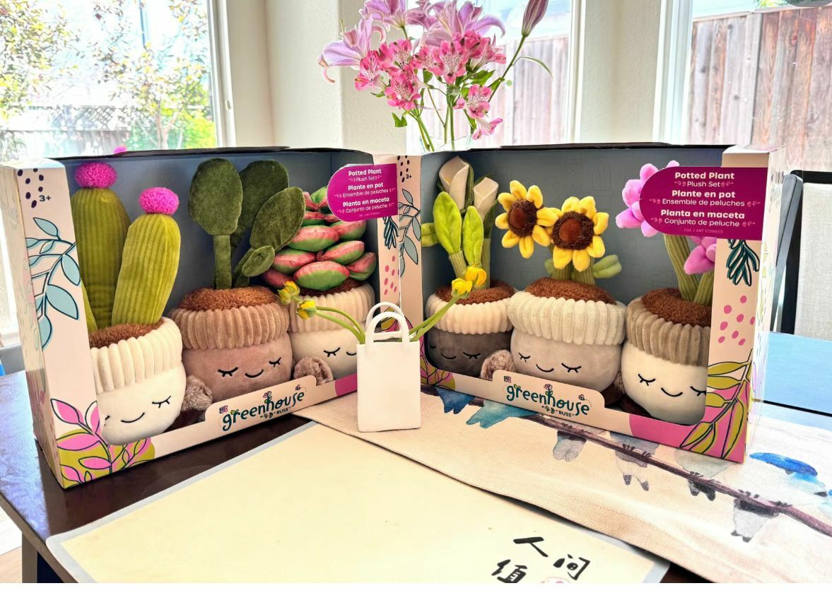 【預購】GREEN HOUSE F043061 美國盆栽公仔(一SET3個)