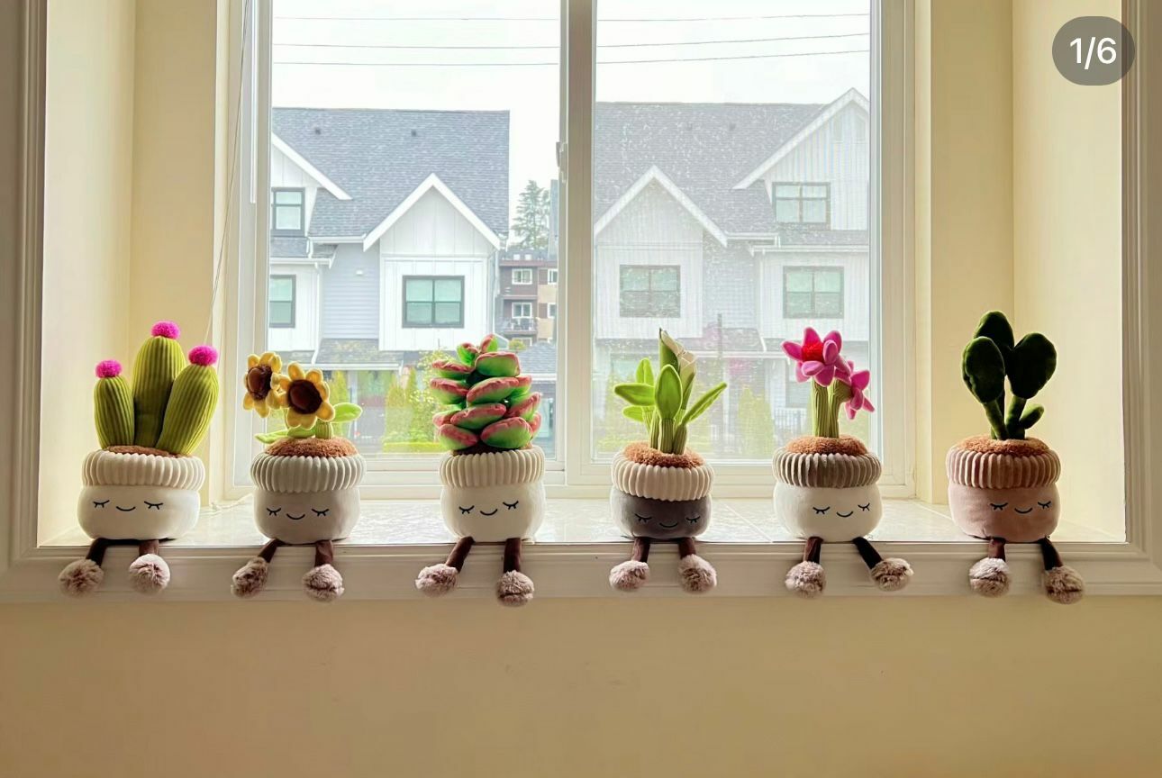 【預購】GREEN HOUSE F043061 美國盆栽公仔(一SET3個)