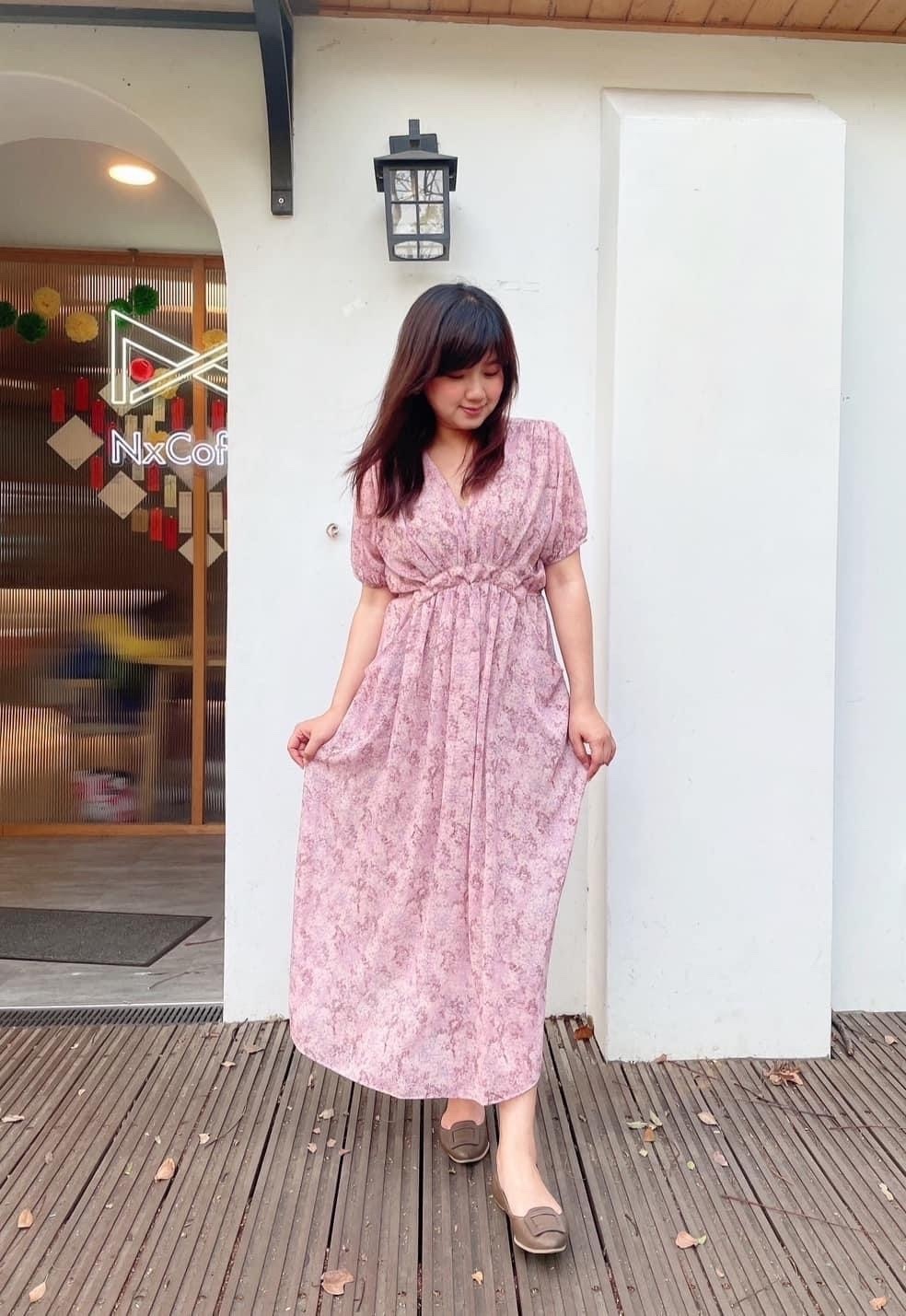 🇰🇷絕美超顯瘦V領碎花洋裝