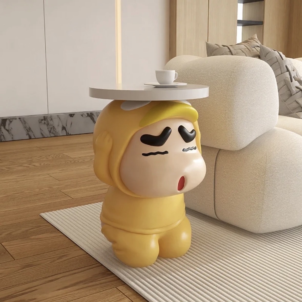 可達鴨蠟筆小新小茶几 沙發桌 床邊桌 床頭櫃 裝飾品 擺設