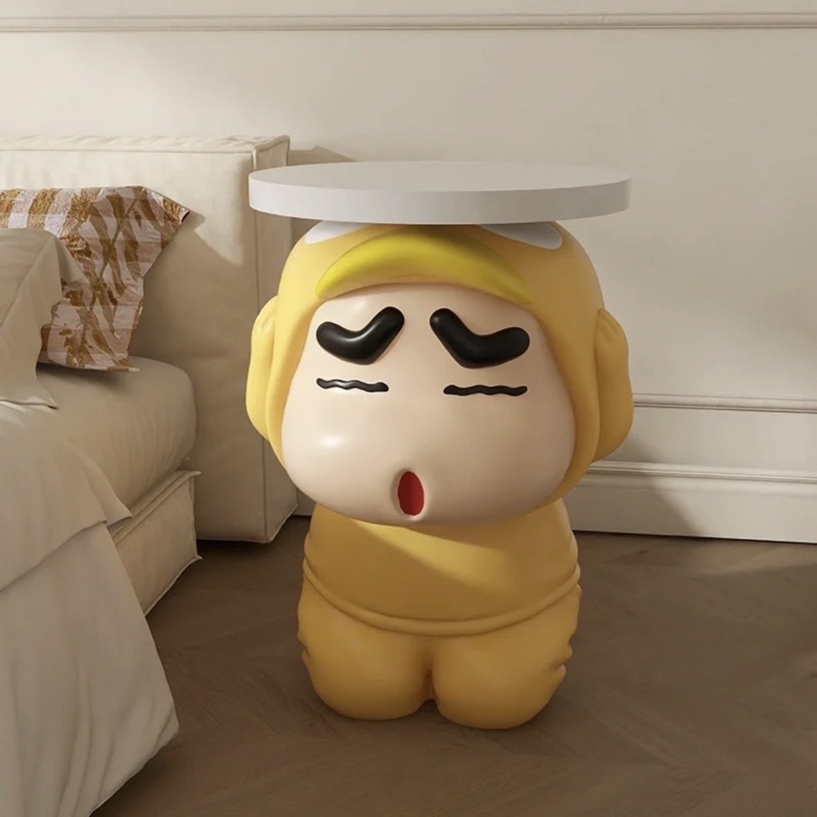 可達鴨蠟筆小新小茶几 沙發桌 床邊桌 床頭櫃 裝飾品 擺設