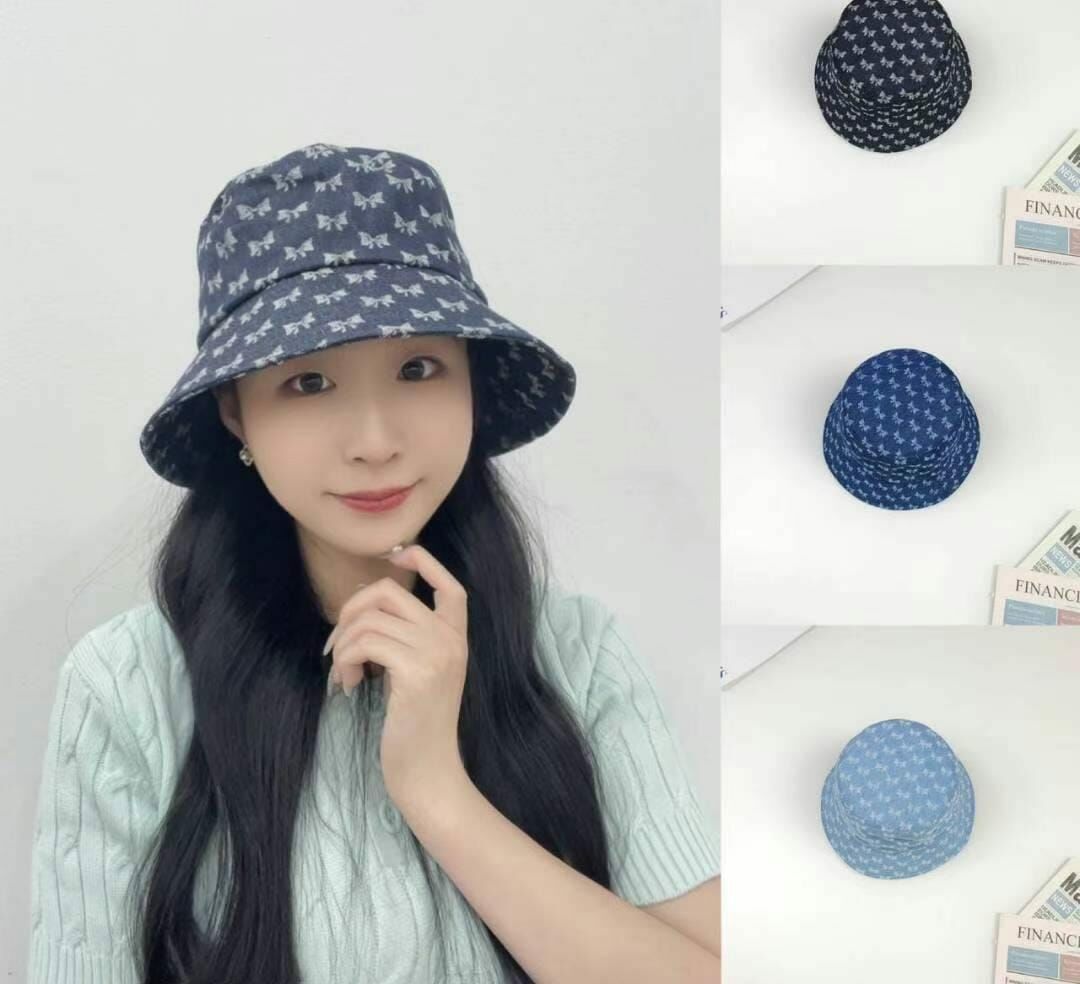 TH2600 印花蝴蝶結漁夫帽