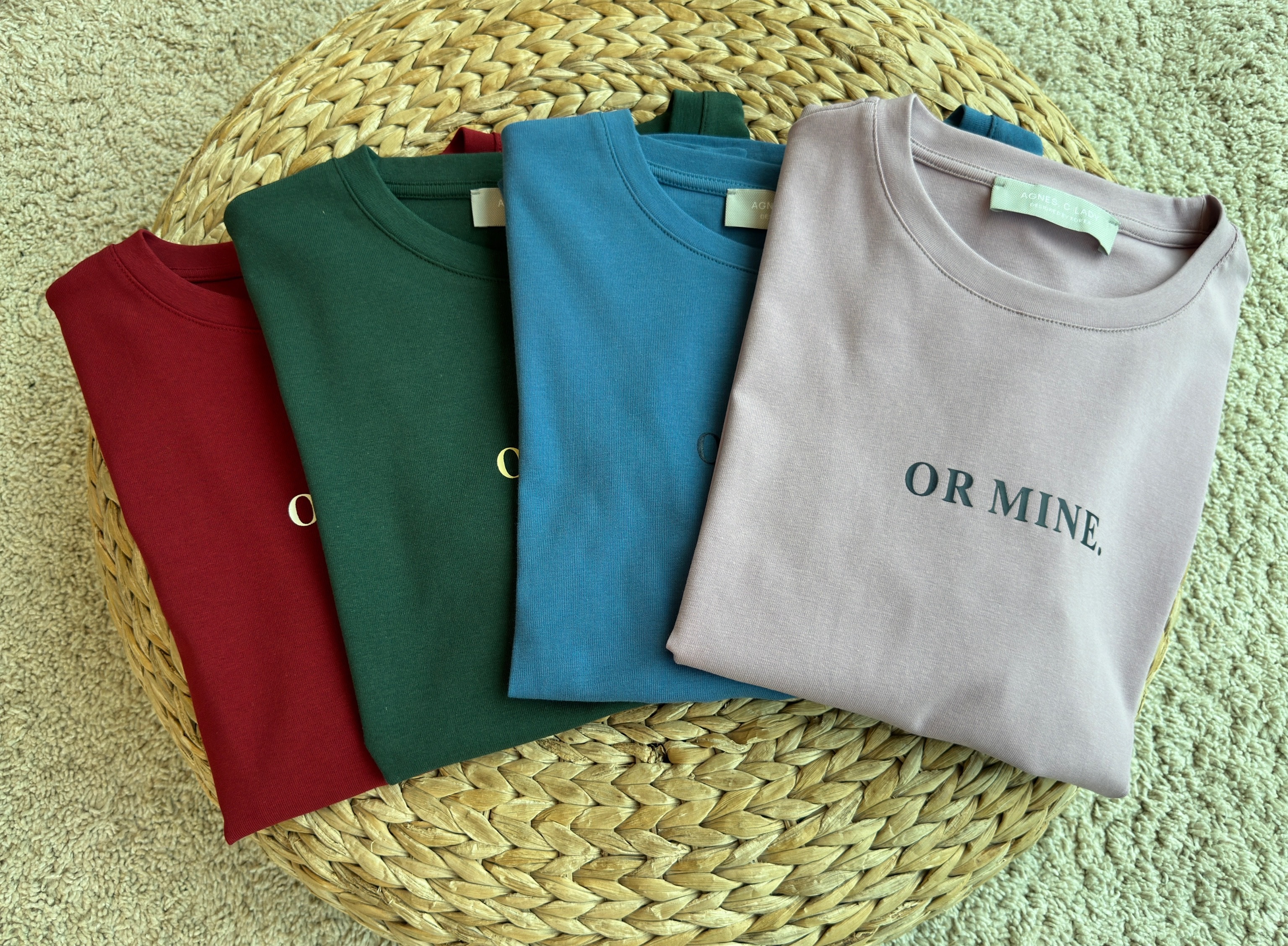 "OR MINE" S/SLEEVE WORDING TEE