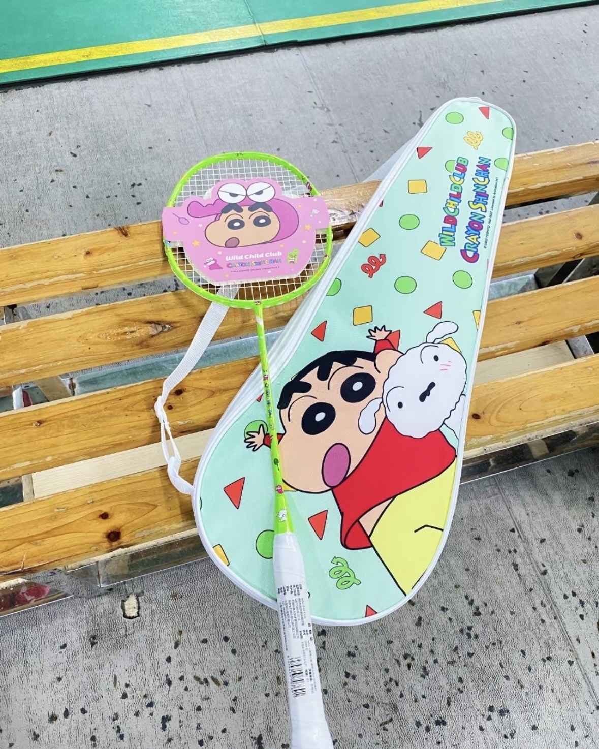 WCC 蠟筆小新 碳纖維 正版 羽毛球拍