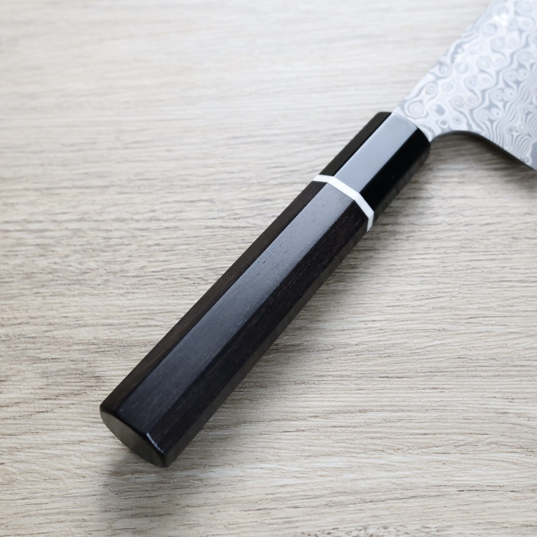 二唐刃物切付牛刀240mm SG2粉末HSS鋼暗紋