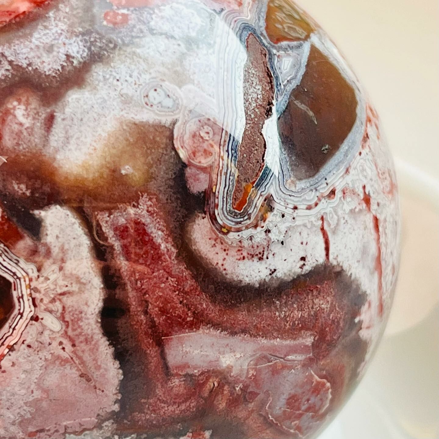 [原石] 墨西哥瘋狂瑪瑙 水晶球