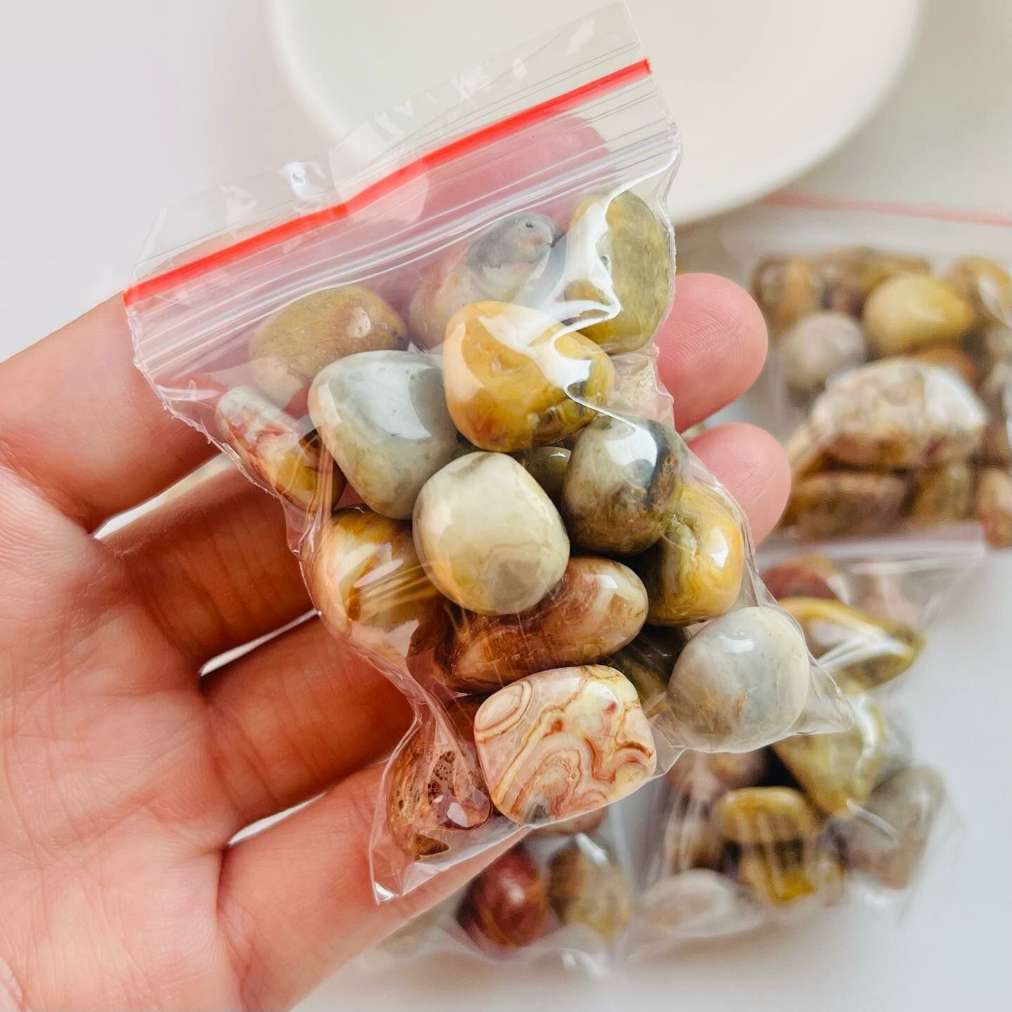 [原石] 瘋狂瑪瑙 碎石 50克