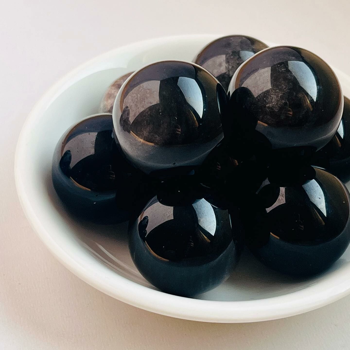 [原石] 銀曜石 水晶球 25mm