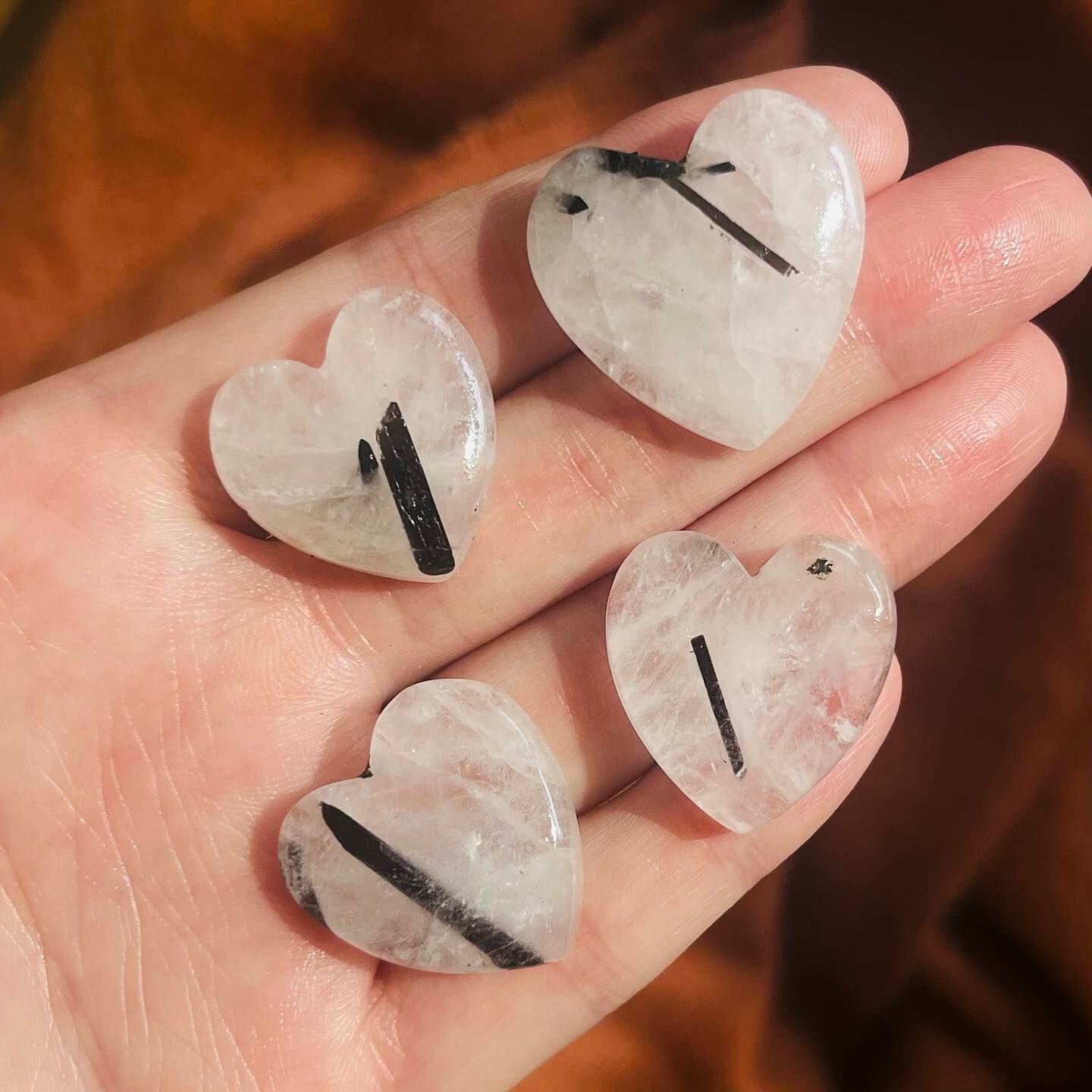 [原石] 黑髮晶碧璽 愛心