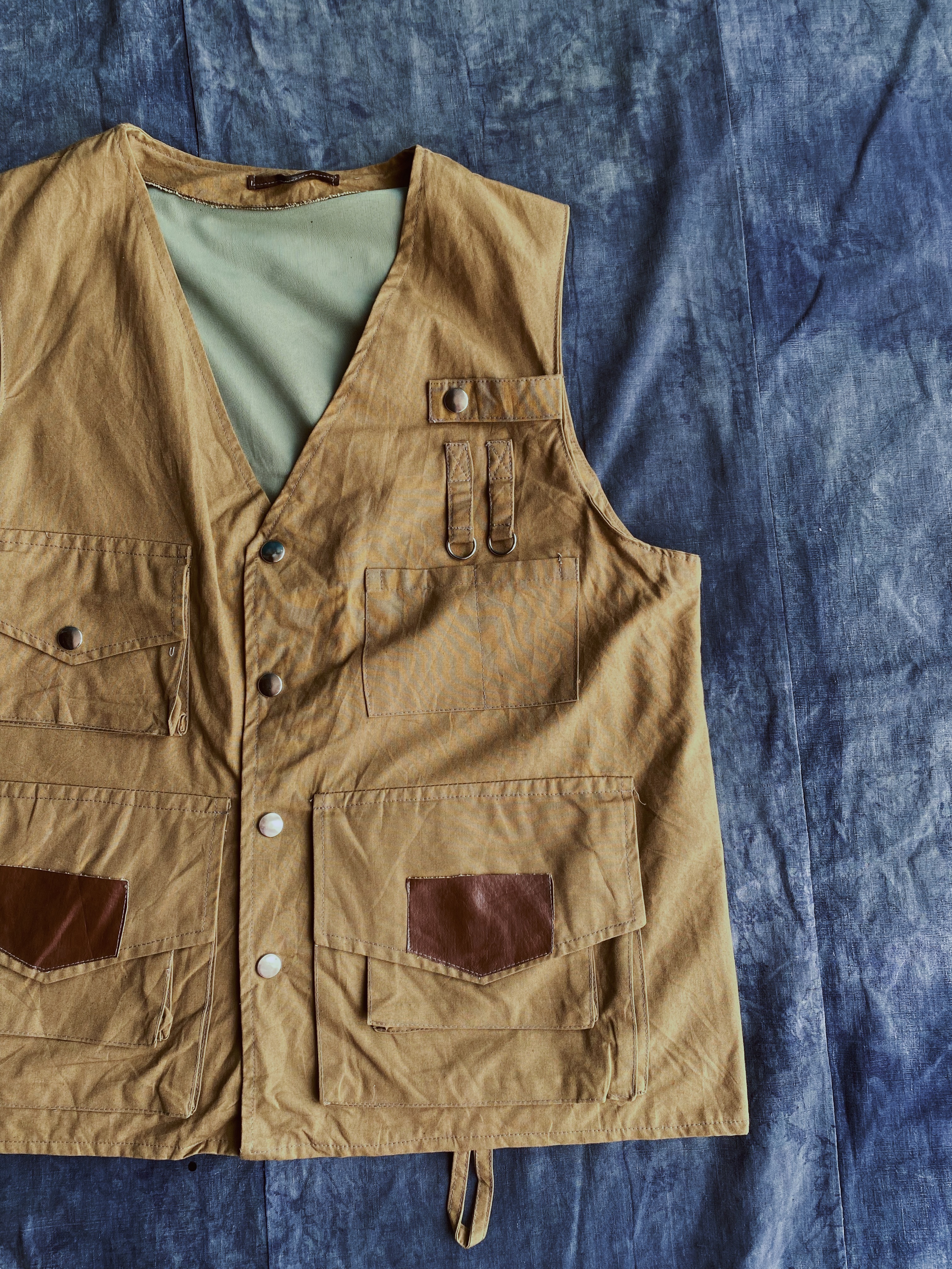Vintage hunting vest/ 古著獵裝多口袋背心-OPP