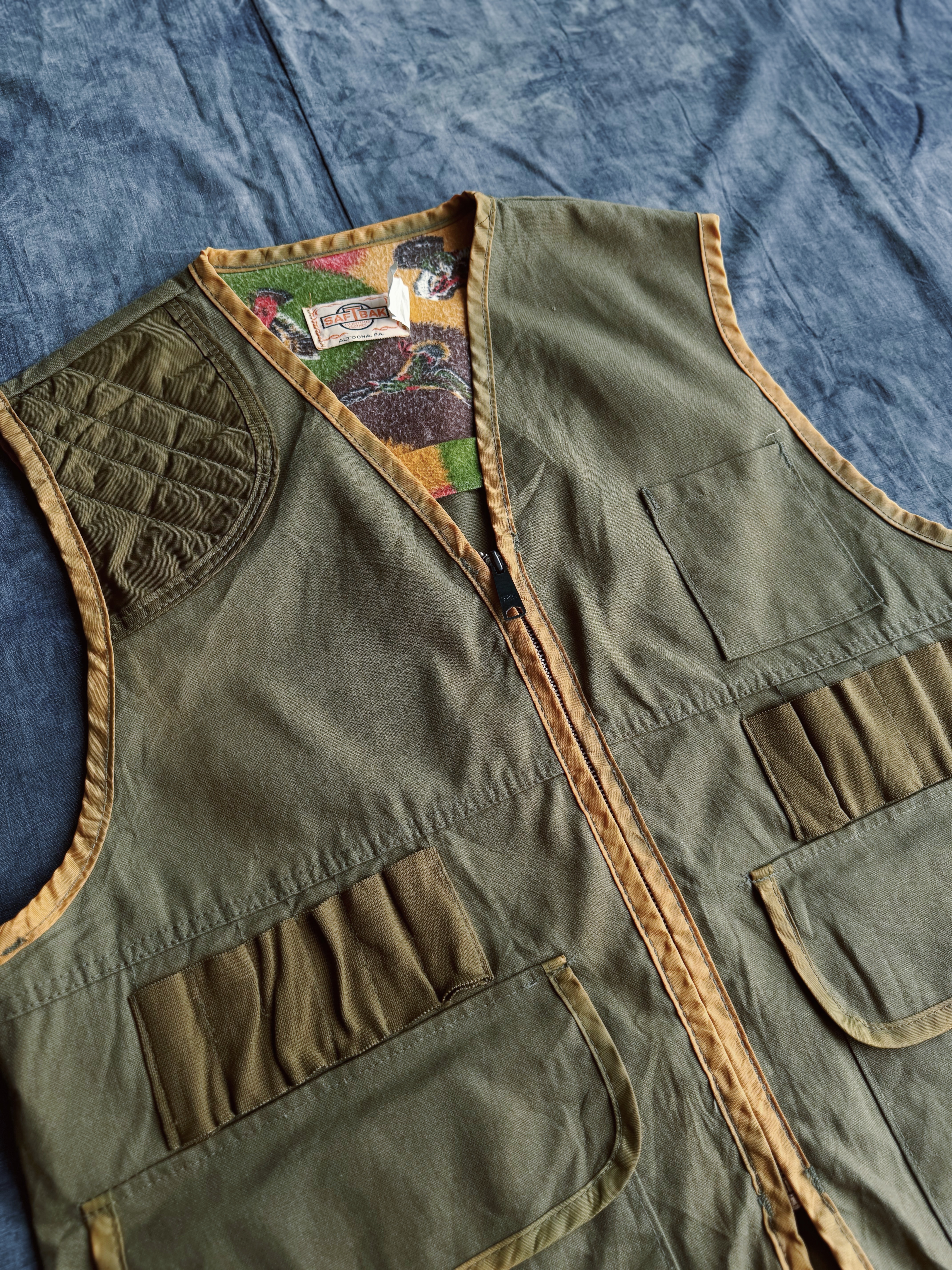 Vintage hunting vest/ 古著獵裝多口袋背心-SAFTBAK