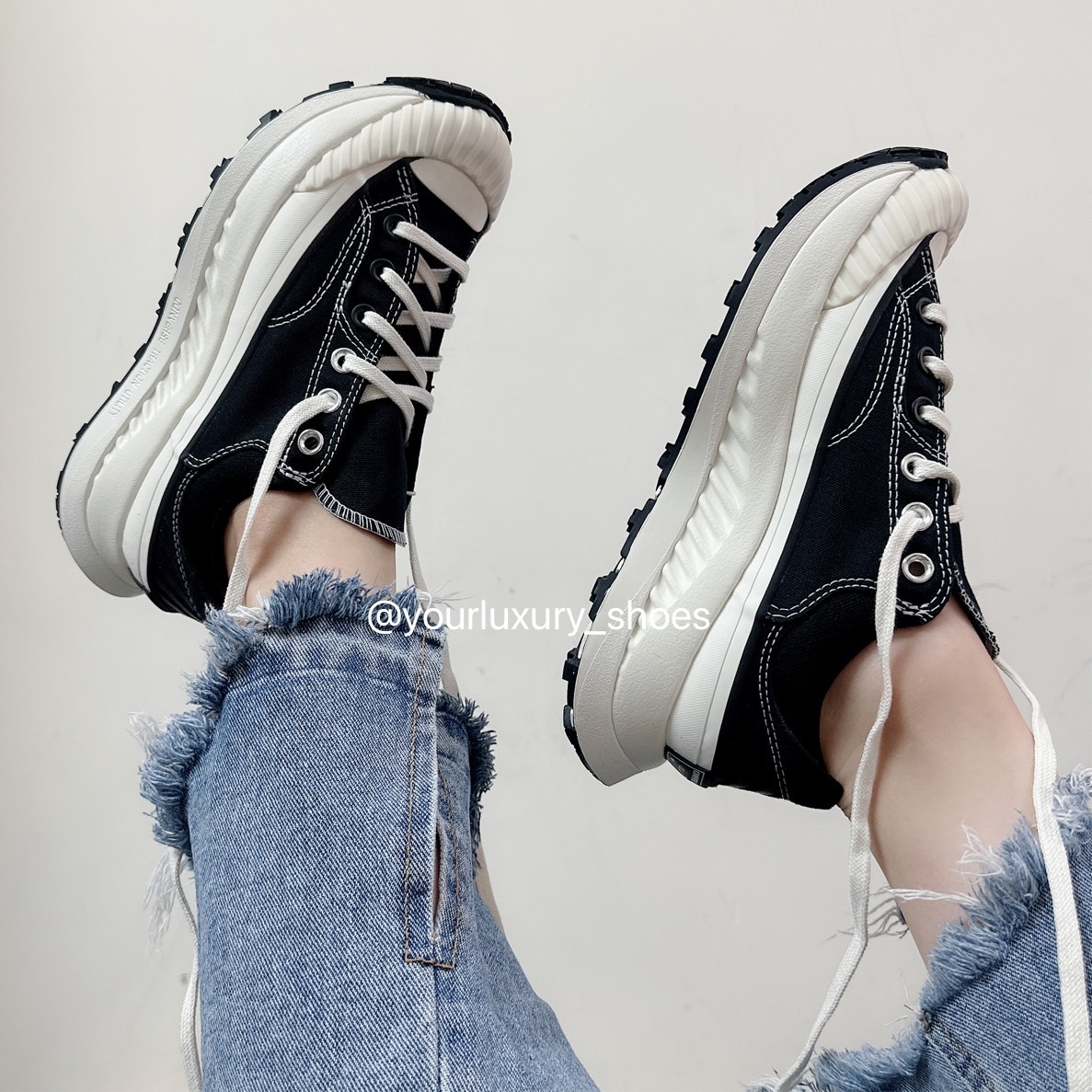 【Luxury】CONVERSE CHUCK 70 AT-CX 黑色白色 餅乾鞋 厚底增高鞋 麵包鞋 鋸齒鞋 黑白兩色 A06557C A06556C