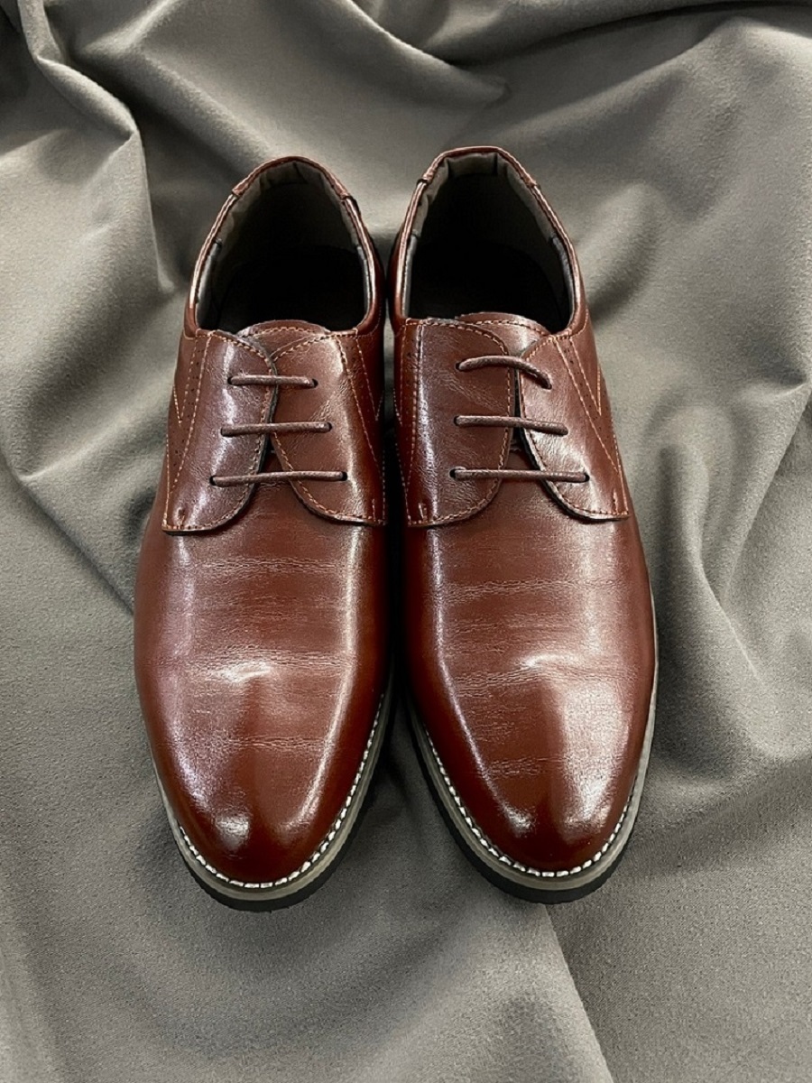 棕色牛皮商務休閒皮鞋-02