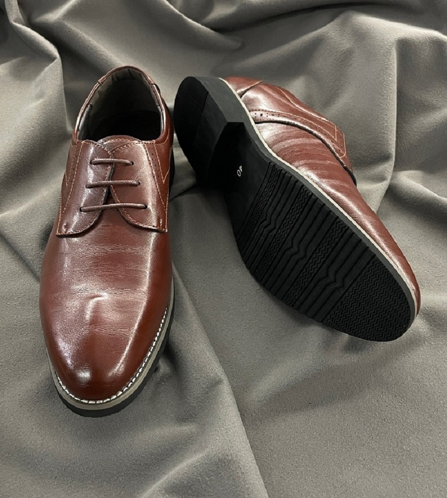 棕色牛皮商務休閒皮鞋-04