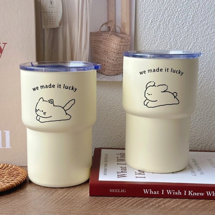 《50139》貓貓狗狗304保溫杯/500ml