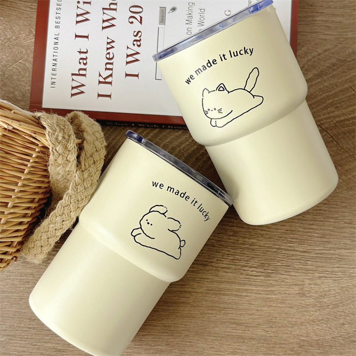 《50139》貓貓狗狗304保溫杯/500ml