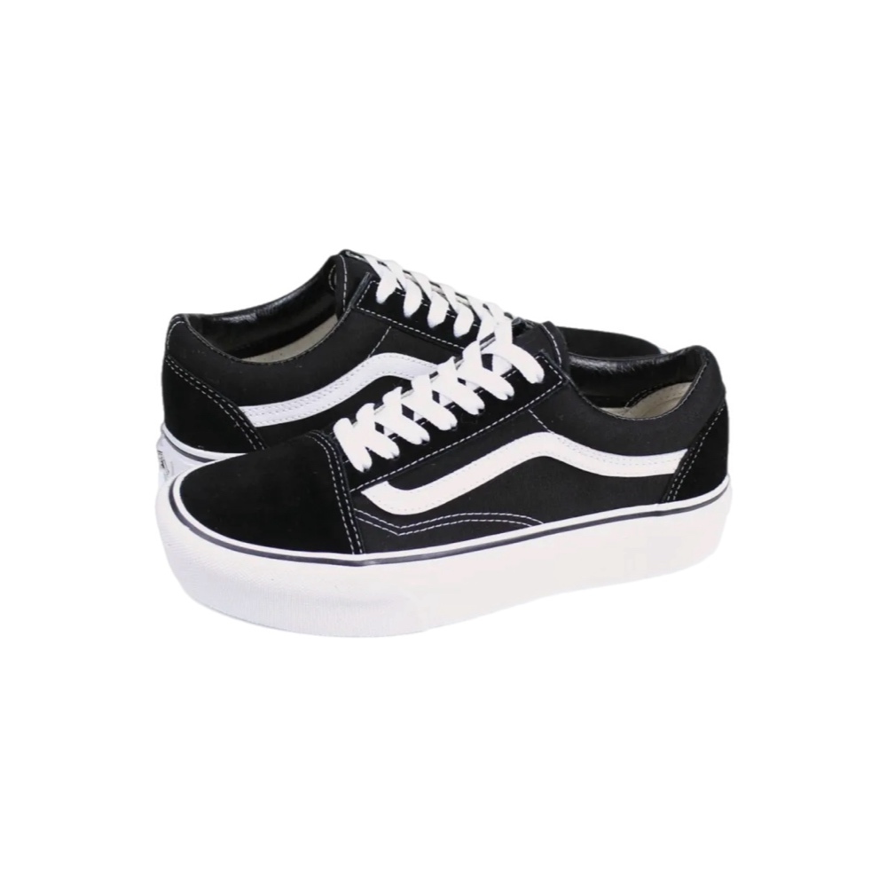 VANS OLD SCHOOL PLATFOR 黑白 基本款 厚底 帆布鞋 女鞋 VN0A3B3UY28
