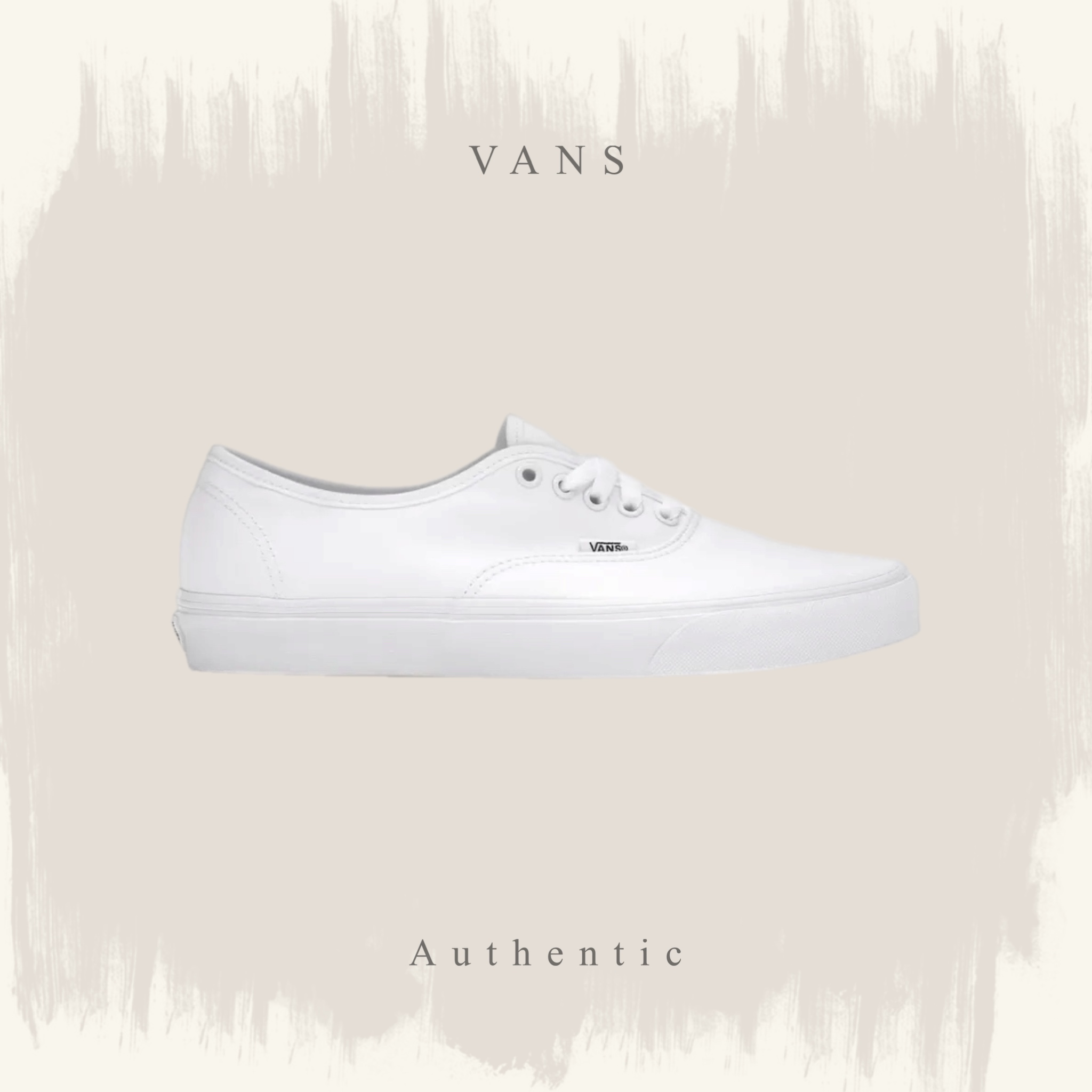VANS AUTHENTIC 全白 懶人鞋 小白鞋 VN000EE3W00