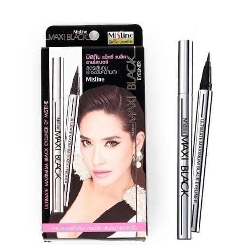 泰國Mistine 極幼黑色眼線液筆(銀管)