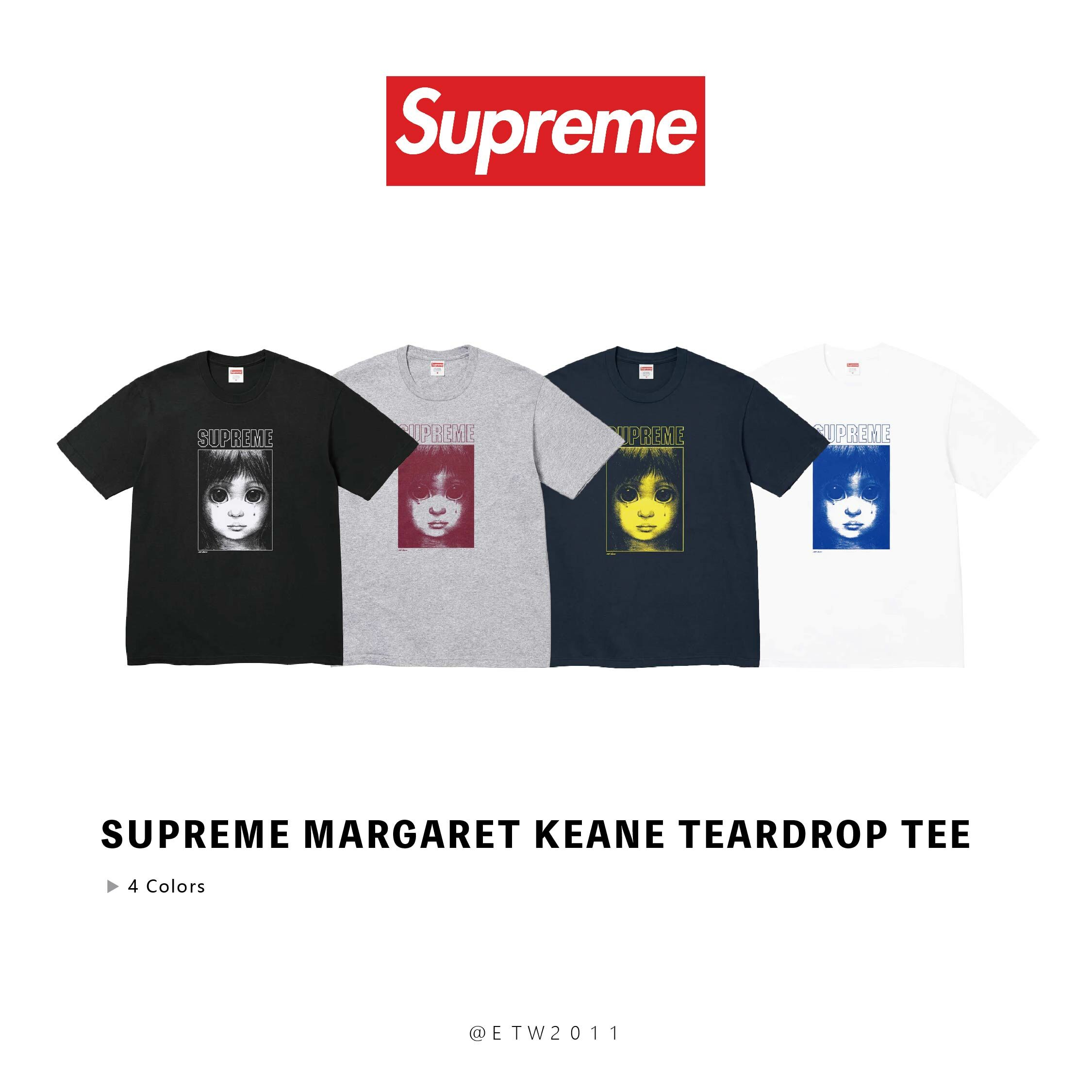 あ*様 Supreme Margaret Keane Teardrop Tee Supreme Margaret Keane Teardrop Tee Black Men's - SS24 - US