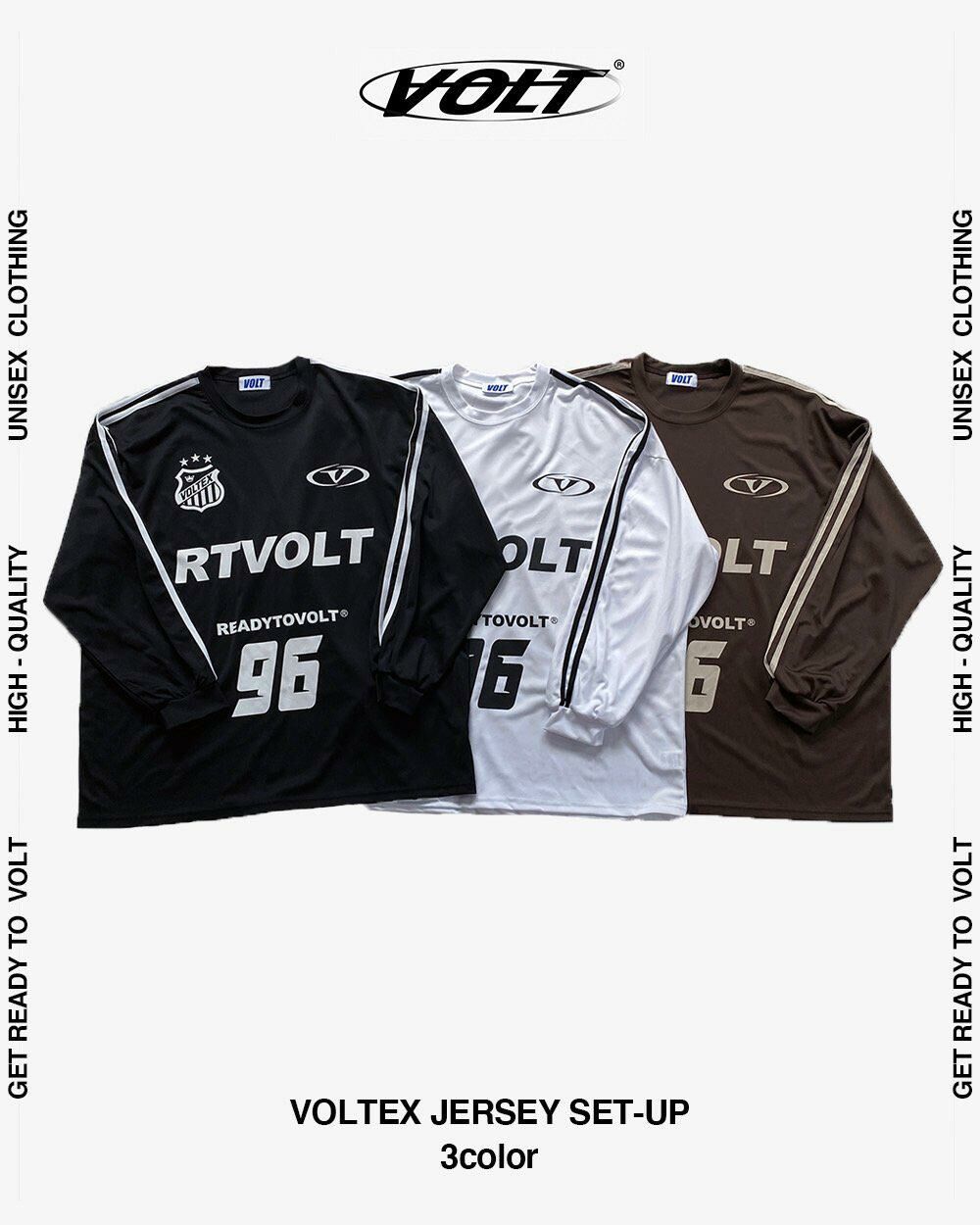 英文字數字長袖衫 VOLT-043T