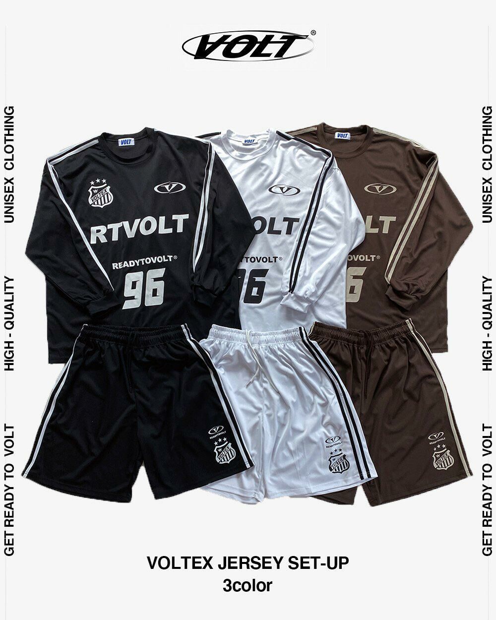 英文字數字長袖衫 VOLT-043T