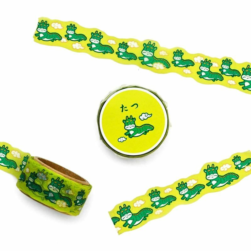 Hightide Washi Tape－Retro Dragon | **1m Length**