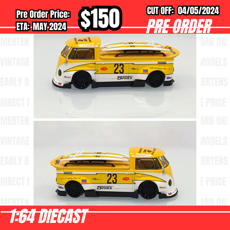 PO-$150 * League Model * 1:64 VW T1 Pick Up RWB Flash [OD01/05]