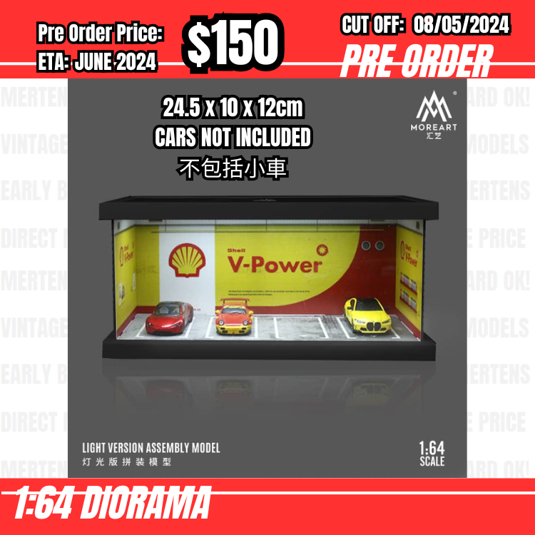 PO-$150 * Moreart * 1:64 Diorama - Parking Lot Shell [OD01/05]