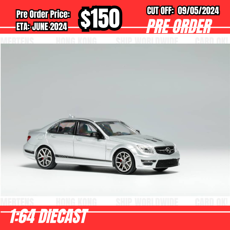 PO-$150 * King Model * 1:64 C63 AMG Edition 507 Silver [OD01/05]