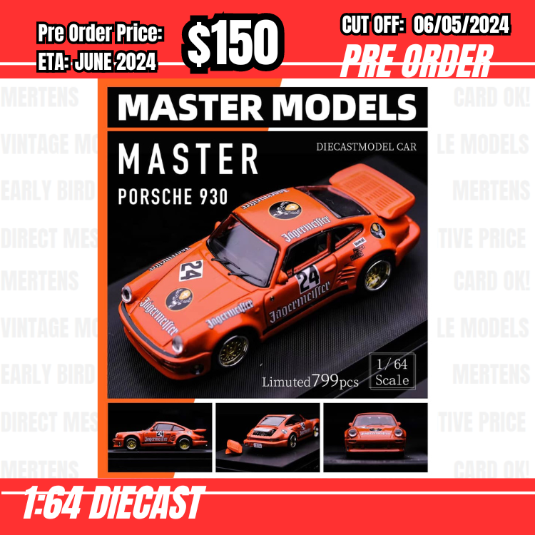 PO-$150 * Master * 1:64 911 930 Turbo Jagermeister [OD01/05]