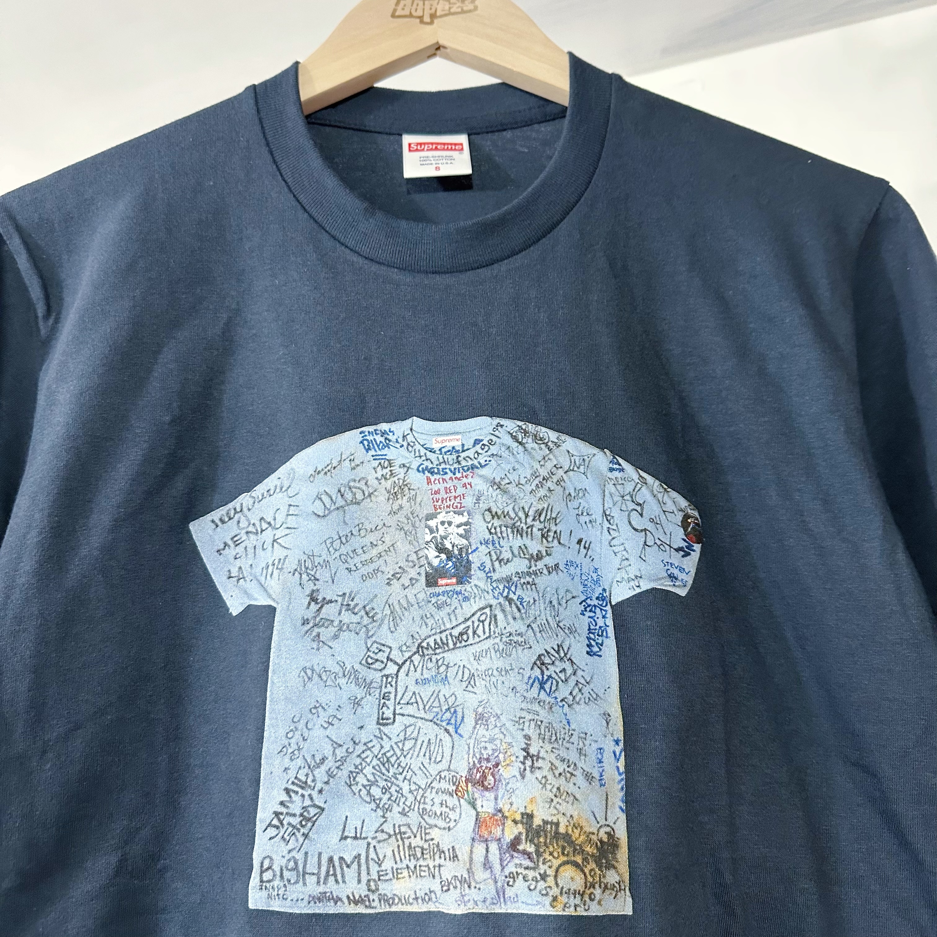 Supreme SS24 First Tee Navy 三十週年紀念TEE