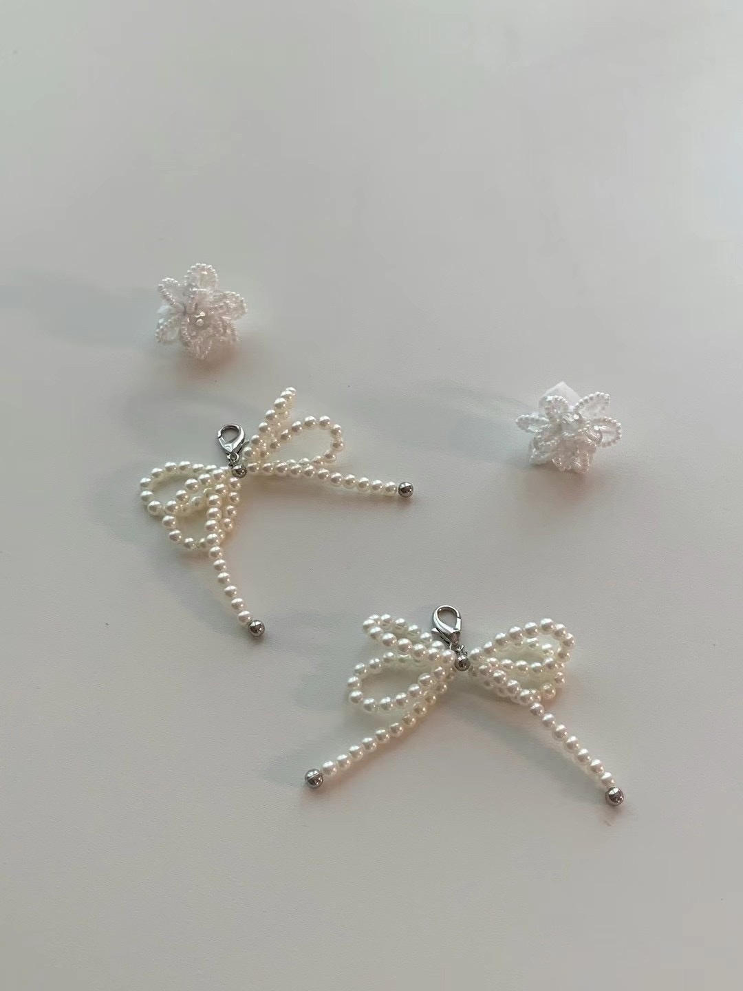 細雙層layers ribbons珍珠鞋扣