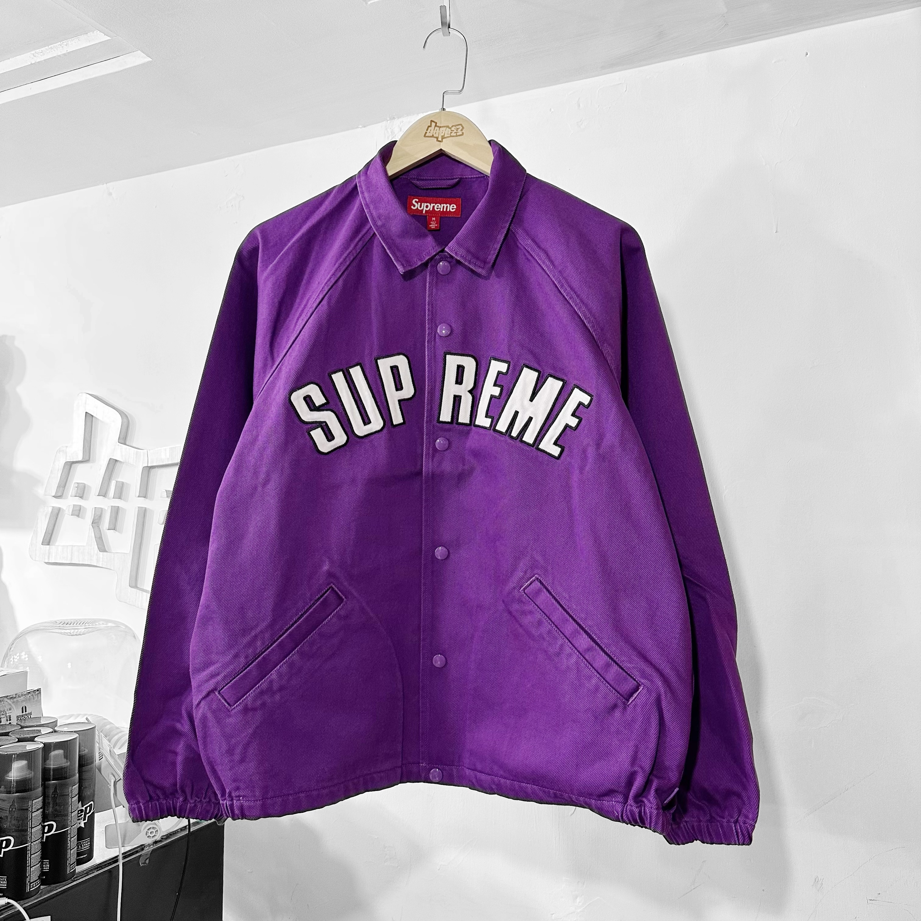 Supreme SS24 Arc Denim Coaches Jacket Purple